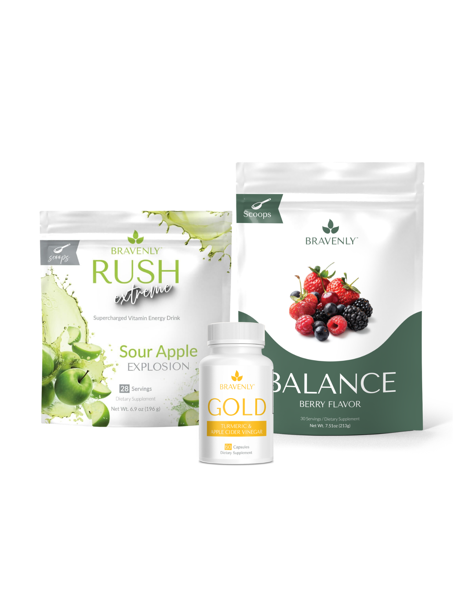 Sour Apple Rush Extreme and Gold capsules